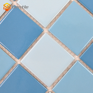 <span class=keywords><strong>Carrelage</strong></span> mosaïque en céramique bleu mélangé, pour <span class=keywords><strong>piscine</strong></span>, 6mm, pour salle de bain, 306x306mm, <span class=keywords><strong>prix</strong></span> de gros - Product Image 4