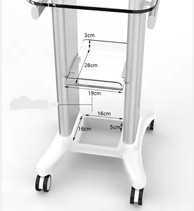 Carrito de 4 Ruedas con Diseño Moderno y 2 Estantes para Dispositivos Estéticos de Salón y Spa, Máquina de Belleza RF y Cavitación para Hotel - Product Image 5