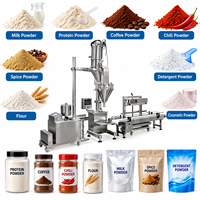 Machine de remplissage et d'emballage à vis sans fin pour poudre sèche 500g 1000g, électrique, pour applications boisson (sacs et canettes)