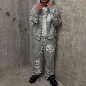 Мужской спортивный костюм из 100% хлопка с логотипом - Product Image 4