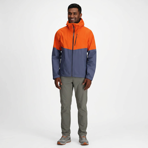 Quick Wear Finer Threads <b>Men</b> Hooded Windbreaker <b>Jacket</b> with Stand Collar High Quality Vintage Design Autumn Fashion Low Rate - Product Image 1