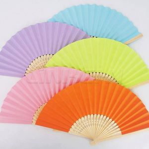 Custom <b>Large</b> Abanico Folding Hand <b>Fan</b> with Bamboo Handle Painted Technique Personalized Print - Product Image 3