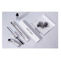 Mascara double embout marque privée, maquillage liquide pour cils 2-en-1 allongeant et volumisant, résistant à l'eau, fabricant OEM/ODM