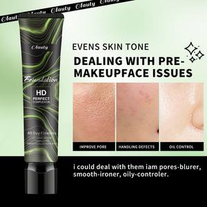 Formule sans huile Fond de teint liquide <span class=keywords><strong>Maquillage</strong></span> Fond de teint à couverture complète Crème imperméable et mate Fond de teint ph <span class=keywords><strong>Adopt</strong></span> - Product Image 6