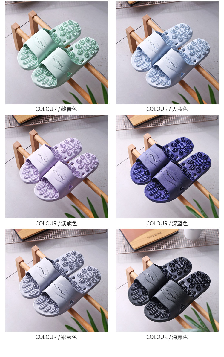 Women Men Thick Platform Slides Indoor Bathroom Slippers EVA Home Shoes