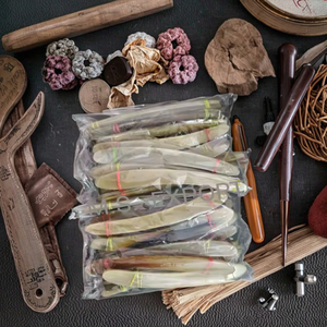 Maquinilla de afeitar recta pulida personalizada del proveedor de confianza con mango de hueso de cuerno de búfalo ecológico artesanías naturales - Product Image 1