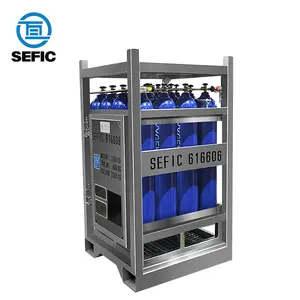 SEFIC 16 unit rak silinder Gas lepas pantai DNV silinder/botol oksigen baja mulus