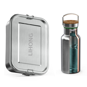 Fiambrera de acero inoxidable con sellado gratuito, caja Bento a prueba de fugas, contenedores de alimentos seguros para microondas para viajes, trabajo, almacenamiento de comidas - Product Image 6