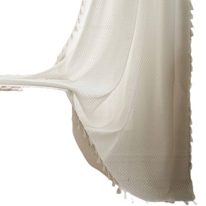 Bubaba Vente en gros transfrontalière Rideaux en maille blanche prêts à l'emploi avec œillets pour salon chambre balcon baie vitrée - Product Image 5
