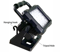Lampe de travail LED rechargeable 18V 5000 Lm, projecteur portable pour chantier, en aluminium et ABS, éclairage portatif pour chantier