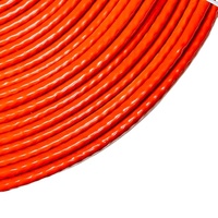 Protector de cable trenzado de fibra de vidrio de 70mm, funda recubierta de goma de silicona para protección contra altas temperaturas