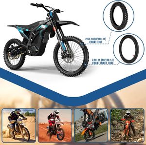 Ensemble <span class=keywords><strong>pneu</strong></span> avant et chambre à air 60/100-14 2.50-14, <span class=keywords><strong>pneu</strong></span> et chambre à air pour moto tout-terrain 60/100-14 pour CRF110 KLX110 KX65 XR70 SSR125 110cc - Product Image 3
