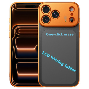 เคสโทรศัพท์มือถือพร้อมกระดานเขียน LCD แบบลบได้ในคลิกเดียว สำหรับ iPhone 17 16 15 Pro Max พร้อมปากกาเขียนแบบ  ป้องกันการกระแทก - Product Image 2