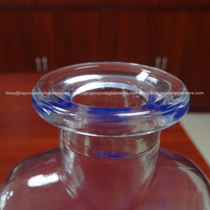 Botella de Licor Transparente Lady Shape para Vodka, Whisky, <span class=keywords><strong>Tequila</strong></span> de <span class=keywords><strong>Agave</strong></span>, en Colores Blanco, Rojo y <span class=keywords><strong>Azul</strong></span> - Product Image 4