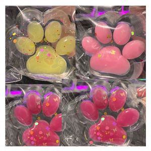 12pcs <b>Cat</b> Paw Mochi <b>Squishy</b> Ball Gift Set Ultra Soft TPR Material Sensory Fidget Stress Relief Therapy Kawaii Squeeze Toys - Product Image 2