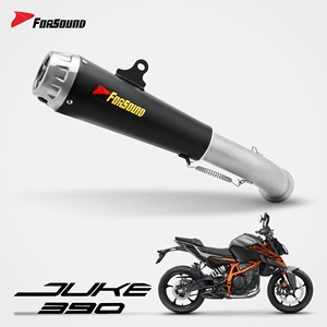 Forsound Factory <span class=keywords><strong>Prix</strong></span> de gros <span class=keywords><strong>KTM</strong></span> Duke390 RC390 Silencieux d'échappement de course style flèche en acier inoxydable noir 2018 2021 - Product Image 1