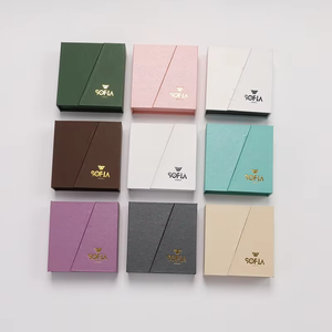 Cajas de Regalo de Joyería de Cartón Magnético de Lujo para Pulseras, Collares, Anillos y Pendientes, con Logotipo Personalizado - Product Image 2