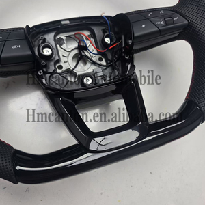 พวงมาลัยหนังสีดำ Piano Black รุ่นใหม่ สำหรับรถยนต์ Audi รุ่น A3 A4 A4L A5 A7L A8 5 7 B9 A6 R8 - Product Image 4