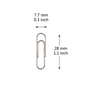 Promotion Price 28mm 100pc Flat Round <strong>Silver</strong> Metal Paperclips Office Supplies Essential Paper <strong>Clips</strong> - Product Image 4