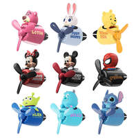 Diffuseur de parfum portable en plastique à motif de dessin animé pour grille d'aération de voiture, avec évaporation naturelle, parfum longue durée et désodorisant