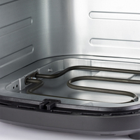 Friteuse à air RAF grande capacité 9L 1950W avec circulation d'air à 360 degrés et écran tactile pour une cuisine saine et croustillante