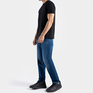 T-shirts pour hommes en jersey 100% coton, faible MOQ, meilleure qualité, respirants, manches courtes, dernier style, 220g - Product Image 3