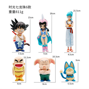 6 figurines PVC Dragon Ball Z Son <span class=keywords><strong>Goku</strong></span> <span class=keywords><strong>Chichi</strong></span> Kuririn Oolong, modèle de figurine, jouet, poupée, ornement, dérivés d'animation - Product Image 5
