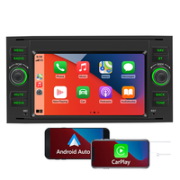 Reproductor MP5 para Auto con Pantalla de 7 Pulgadas, 4 Núcleos, Carplay Inalámbrico, Android Auto, Radio FM, Bluetooth, para Ford Transit, Radio de Auto de 2 Din