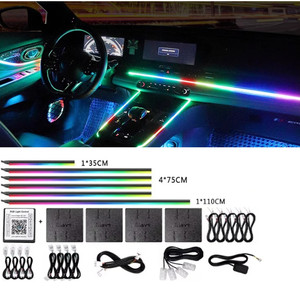 64-color ambient lighting for <b>car</b> <b>interiors</b>, including hidden LED light strips and flowing color ambient lighting. - Product Image 1