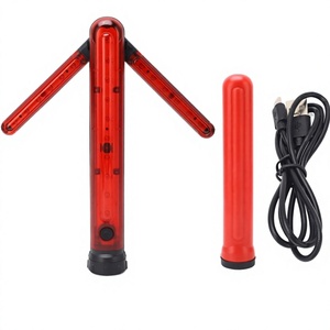Bâton de signalisation routière LED étanche IP20, rechargeable par USB, avec 3 modes d'éclairage, lumière d'urgence routière - Product Image 1