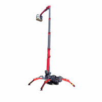 Plateforme élévatrice araignée chenillée tout-terrain à prix d'usine, nacelle télescopique articulée pour le levage de personnel