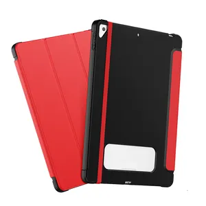 Shockproof 3 folds Leather Case pen slot Smart Auto Wake Sleep tablet Cover With TPU back cover for ipad pro 10.5 inch Air3