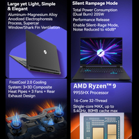 Laptop Gaming Mechrevo AMD Ryzen9 9955HX 18-inci 2.5K 300Hz RTX5070-12GB 16-Core RGB Backlit