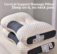 Coussin de massage pour le cou, style tricoté, en tissu lavé, résistant à la déformation, idéal pour dortoir, étudiant, usage domestique