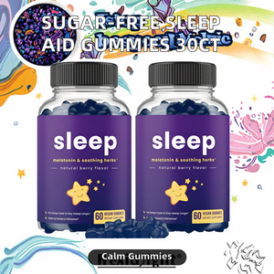 Zuckerfreie ruhige Gummis 60 Count Melatonin Free Sleep Aid für Erwachsene Natürliche Magnesium glycinat Vitamine - Product Image 2