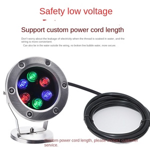 ไฟสระว่ายน้ำ LED RGBW IP68 กันน้ำ ตัวเรือนสแตนเลส พร้อมรีโมทคอนโทรล ชิป Cob แสงขาว 5000K 120lm/w CRI90 DC12V ใช้งานได้นาน 30000 ชั่วโมง - Product Image 2