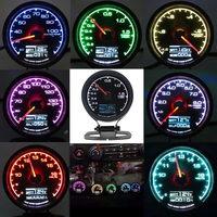 Pengukur Turbo Boost 7 Warna Baru untuk Mobil, Layar LCD Digital Multifungsi, Meter Balap GReddi, Temperatur Turbin, Temperatur Air, Temperatur Oli, 62mm 2.5 Inci