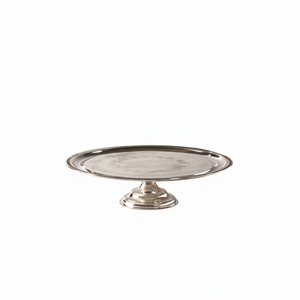 Soporte de aluminio para pasteles con forma personalizada más vendido, plato de pastel plegable de un solo nivel para servir pasteles, soporte de Metal - Product Image 1