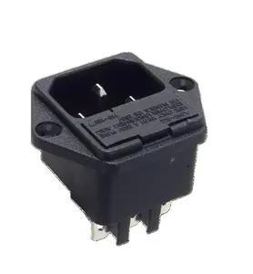 OEM High Quality Industrial AC Power Inlet Plug Socket With Fuse Holder For Export