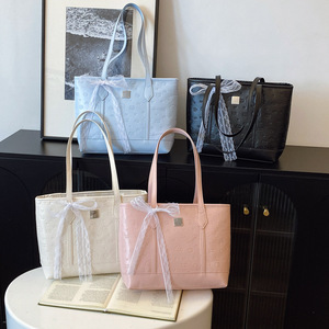 Versione coreana di borsa Tote in stile dolce, nuova Tote Bag di grande capacità, borsa <span class=keywords><strong>a</strong></span> tracolla alla moda e Versatile - Product Image 5