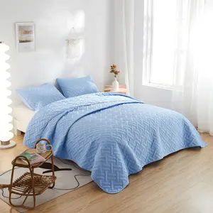 Selimut ringan untuk musim panas, selimut Quilt Duvet dengan Satin tipis