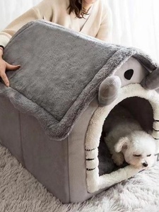 Dog House Type Winter Warm Small Dog Teddy Four Seasons Universal Removable and Washable Dog House Cat <b>Bed</b> Pet Supplies - Product Image 6