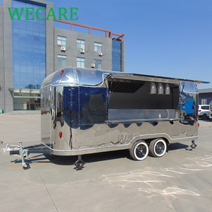 Chariot alimentaire à vapeur, véhicule mobile pour déjeuner, café et nourriture, noir - Product Image 2