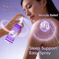 Spray Transdérmico de Magnesio Orgánico Calmante, Fórmula Nocturna para un Sueño Reparador y Alivio del Estrés con Logotipo Personalizado