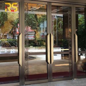 Arabic Style Front <strong>Entry</strong> Door Glass Design Hotel Luxury Main Entrance Door Banquet <strong>Hall</strong> Entrance Door - Product Image 3