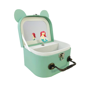Caja Musical Giratoria de Papel YIYU <span class=keywords><strong>para</strong></span> Niñas, Linda Caja de Almacenamiento de Joyas Ecológica con Espejo y Asa, Regalo de Cumpleaños - Product Image 2