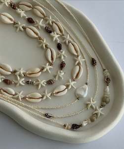Boheemse Natuursteen Kristallen Schelp Glazen Kraal Een Zeester Hanger Ketting Met Zomer Oceaan Strand Voor Unisex - Product Image 5