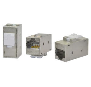 RJ45 shielded Cat6 nội tuyến <span class=keywords><strong>Coupler</strong></span> Keystone Jack FTP cat6A RJ45 <span class=keywords><strong>Coupler</strong></span> nữ để nữ OEM/ODM - Product Image 1