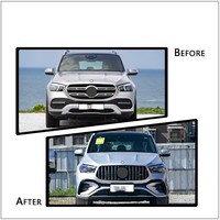 Kits de Carrocería Facelift para Mercedes-Benz GLE W167 20-21 a Modelos AMG53 2024, Parachoques, Parrilla, Kit de Carrocería, Piezas de Automóvil, Parachoques Ensamblables