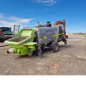 Équipement de bétonnage à économie d'énergie <span class=keywords><strong>77</strong></span> m³/h Pompe à béton sur remorque HBT60.16.110SG pour les industries de la construction - Product Image 4